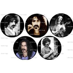  Set of 5 FRANK ZAPPA Pinback Buttons 1.25 Pins 