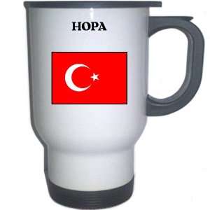  Turkey   HOPA White Stainless Steel Mug 