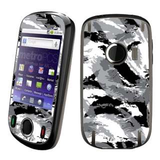 For Huawei M835 MetroPCS Phone Black/ White Splash Decal Sticker 