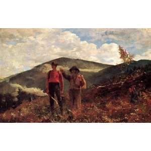   Painting The Two Guides Winslow Homer Hand Painted Art Home
