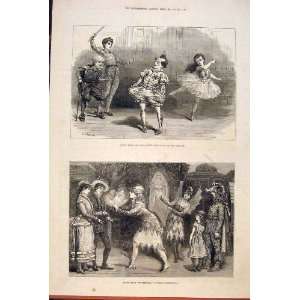  Scene Pantomime Adelphi Theatre Polytechnic Print 1877 