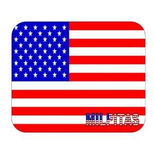  US Flag   Milpitas, California (CA) Mouse Pad Everything 