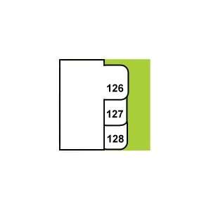  Side Number Tabs   Set of 126 150: Office Products