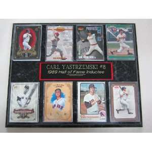  Boston Red Sox Carl Yastrzemski 8 Card Plaque Sports 