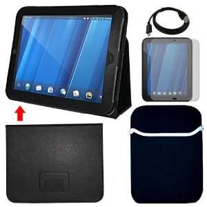  Premuim Black/Silver Trim Sleeve Case+HP Touch Pad Tablet 