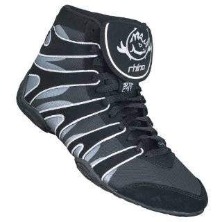  Rhino Quick Strike Wrestling Shoes   White/Black Shoes