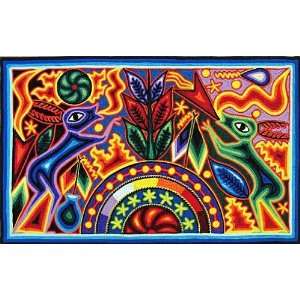 Huichol Yarn Art ~ 10 x 16 Inch