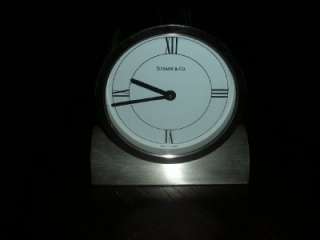 Tiffany & Co. Solid Steel Clock Swiss Made Limited Edition Retail $ 