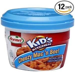 Kids Kitchen Microwave Cup Cheezy Mac and Beef, 7.5 Ounce (Pack of 12 