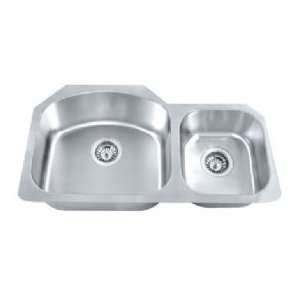   Undermount Double Bowl Kitchen Sink, Small Bowl on Right MS 7030A R