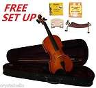 CRYSTALCELLO 1/4 SIZE STUDENT VIOLIN WITH CASE AND BOW