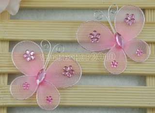 10pcs Stocking Butterflies Many Color Available 5.5cm  