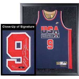 Michael Jordan Autographed Jersey Framed Nike Signed 1992 Model Team 
