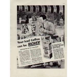 com Your Iced Coffee can be RICHER  1937 Chase & Sanborn Coffee 