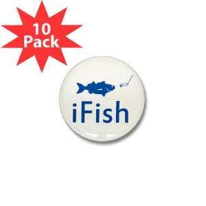  Mini Button (10 Pack) iFish Fishing Fisherman: Everything 