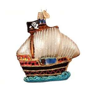  Personalized Pirate Ship Christmas Ornament: Home 