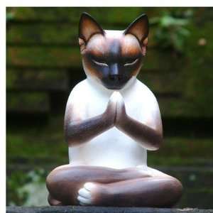  Kitty Meditates Sculpture