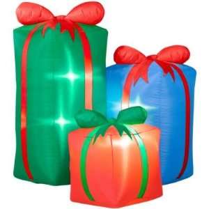  5ft Airblown Inflatable Christmas Presents: Patio, Lawn 