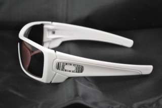   Batwolf POLARIZED Sunglasses Polished White Frame Black Iridium Lens