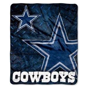 Dallas Cowboys NFL Licensed Raschel Throw Blanket, NEW!  