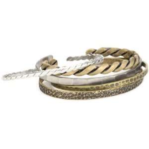 a.v. max 5 Piece Mixed Cuff Bracelet Set Jewelry
