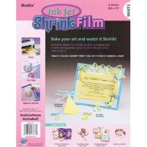  Ink Jet Shrink Film 8.5X11 6/Pkg White   657002 Patio 