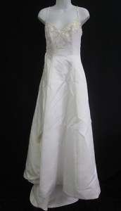 MAGGIE SOTTERO COUTURE White Lace Up Wedding Gown Sz M  