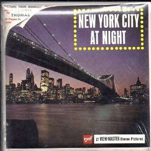  New York City At Night 3d View Master 3 Reel Packet 
