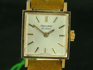 VINTAGE RECORD BY LONGINES LADIES DRESS WATCH NOS 1970S  