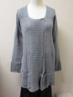  Fisher Square Neck Long Cardigan in Washed Mohair LUNA NWT $278  