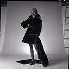 JANET LEIGH Early MODELING Fur Coat WARDROBE Photo 40s  