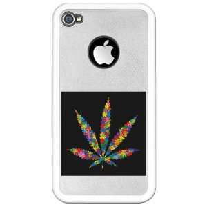   iPhone 4 or 4S Clear Case White Marijuana Flowers 60s: Everything Else