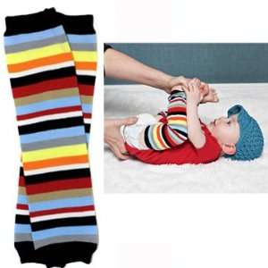   : #25 Michael Stripe baby leg warmers for boy by My Little Legs: Baby