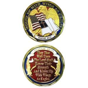  Wings As Eagles Isaiah 4031 Challenge Coin Everything 