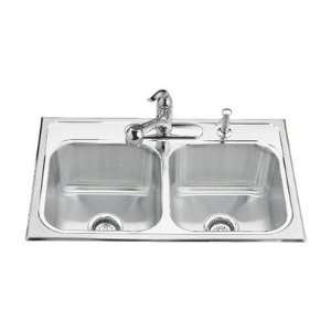  Marcato Double Equal Self Rimming Kitchen Sink