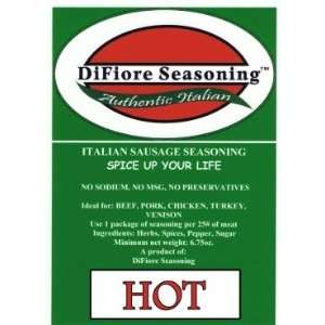 Italian Sausage Seasoning HOT  Grocery & Gourmet Food