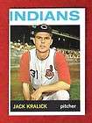 Jack Kralick FREE Shipping Cleveland Indians 1964 Topps