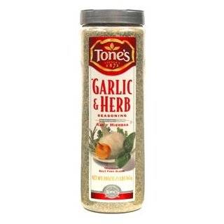 Tones Garlic & Herb Seasoning (20 oz) Large Restaurant /