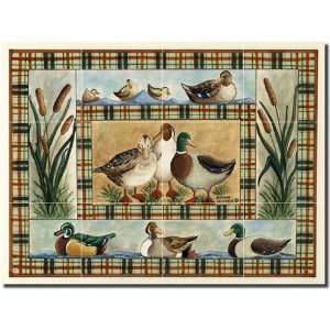  Mallards and Such by Donna Jensen   Ceramic Tile Mural 