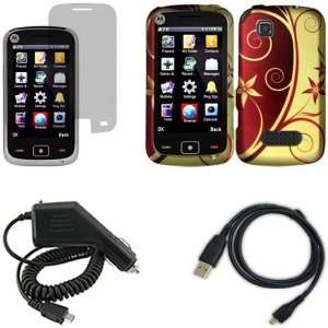   Car Charger + USB Data Charge Sync Cable for Motorola EX124g: Cell