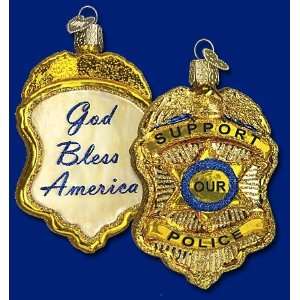  Police Badge Christmas Ornament: Sports & Outdoors