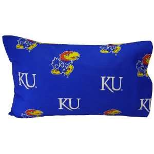  NCAA Kansas Jayhawks Royal Blue King Pillow Case: Home 