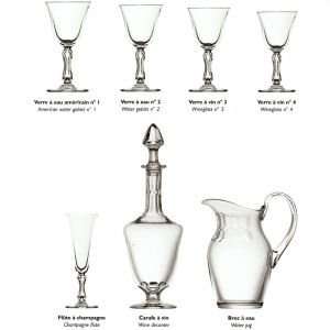 Saint Louis Crystal Lozere Wine Glass Number 3 Stemware  
