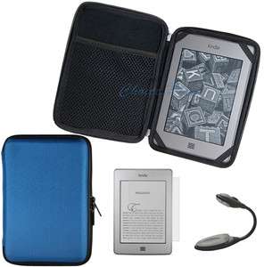   EVA Pouch Case Cover For  Kindle Touch+LCD Protector+LED Light