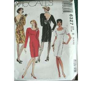  MISSES DRESSES SIZE 8 10 12 MCCALLS SEWING PATTERN 6327 