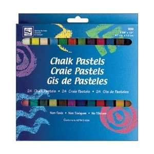  Loew Cornell Chalk Pastels 24/Pkg; 3 Items/Order Arts 