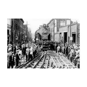  Baldwin Locomotive Down Vine Street Philadelphia PA 12x18 