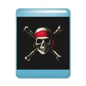  iPad Case Light Blue Pirate Skull Crossbones Everything 