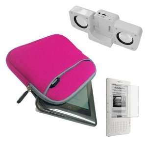  Travel Combo Pack 6 inch Pink Glove Series Case + Speaker 
