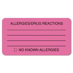  Allergies/Drug Reaction Labels 3 1/4 x 1 3/4: Electronics